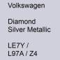 Preview: Volkswagen, Diamond Silver Metallic, LE7Y / L97A / Z4.
